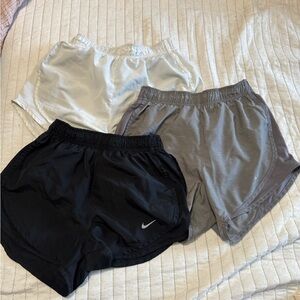 Nike Black, White & Gray Athletic Shorts Trio